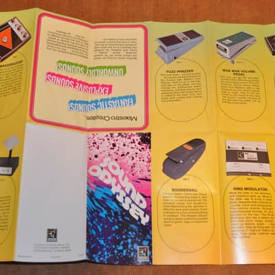 Maestro vintage catalog booklet brochure Fold out brochure includes echoplex, sireco and more! image 7