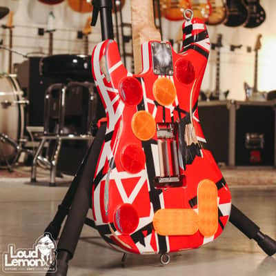 Van Halen  Frankenstrat Replica w/flight case image 11