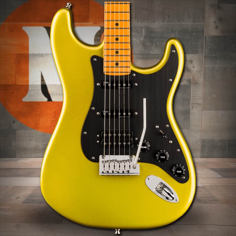 Fender American Ultra II Stratocaster HSS, Maple Fingerboard - Solar Flare image 1