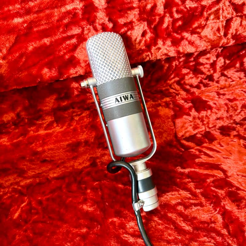 Aiwa VM-15 Ribbon microphone c 1958 - Chrome original vintage MIJ Japan velocity mic image 1