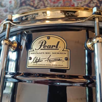 Pearl Steve Ferrone Signature 14"x6,5" 1999 - Black nickel over brass image 2