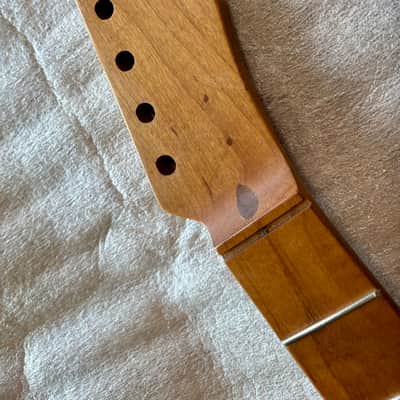 Guitar Mill Telecaster Neck 2026 - 1 pc Roasted Maple Aged Nitro + Gotoh Tuners & Bone Nut image 9