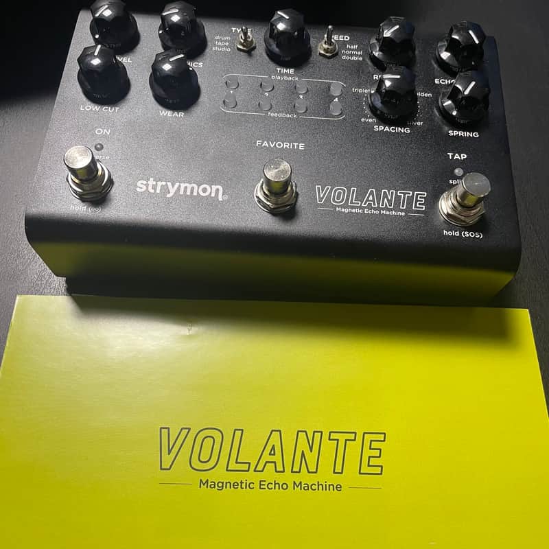 🌚 Strymon Midnight Edition Volante Magnetic Echo Machine 2022 - Midnight Edition Dark Gray image 1