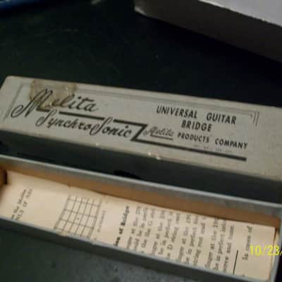 Gretsch Melita Synchro Sonic bridge 1950's in the box image 6