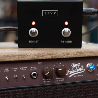 Revv D25 Joey Landreth 1x12 25/5W Tube Combo Amp w/ Footswitch – Brown image 4