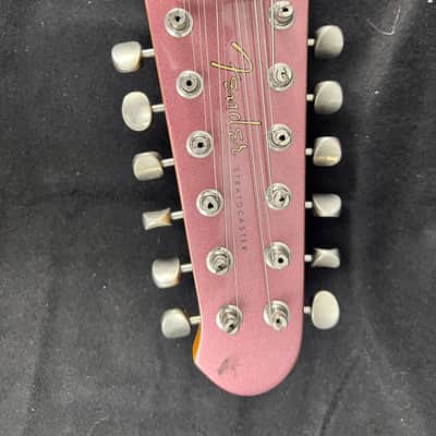 Fender ST12 TX 12-String Stratocaster MIJ 2004 - 2007 - Burgundy Mist Metallic image 4