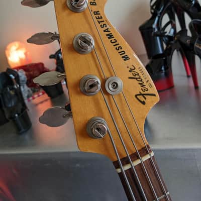 Fender Musicmaster Bass - 1978 - black image 5