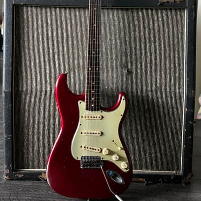 1959 Fender Stratocaster Candy Apple Red Refin Original Parts Sounds Magical image 2