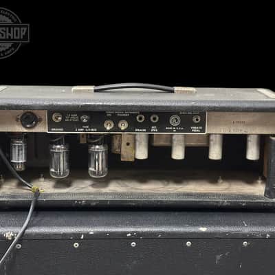 Vintage 1966 Fender Tremolux 35w Guitar Head w/ Matching 2x10 Cab TSU25640 image 6