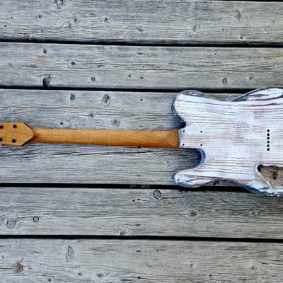 Tele-style barncaster body with snakehead neck image 6