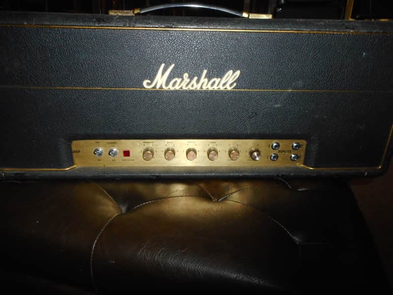 Marshall JMP 1992 Super Bass 2-Channel 100-Watt Head 1971 - Black image 1
