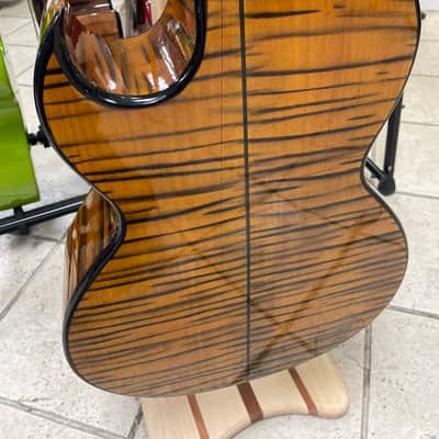 Bajo quinto hand made 2021 Yellow w/natural stripes image 6