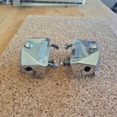 Sonor Phonic Bassdrum Leg Brackets ~1980 - Chrome image 10