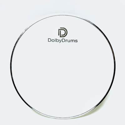 Dolby 12” 4-Ply MESH Low Volume Bass Kick Drumhead White Heavy Duty image 1