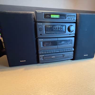Panasonic AUDIOPHILE SA-DH30 Stereo CD Changer Cassette Deck Stereo System Works image 2