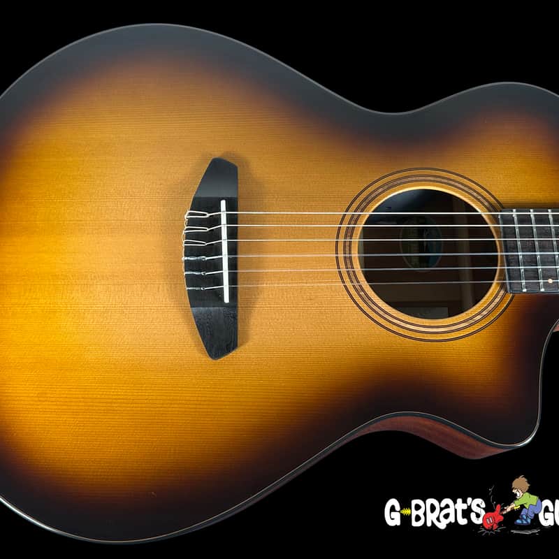 2022 Breedlove Organic Pro Solo CN CE Nylon String Edgeburst
