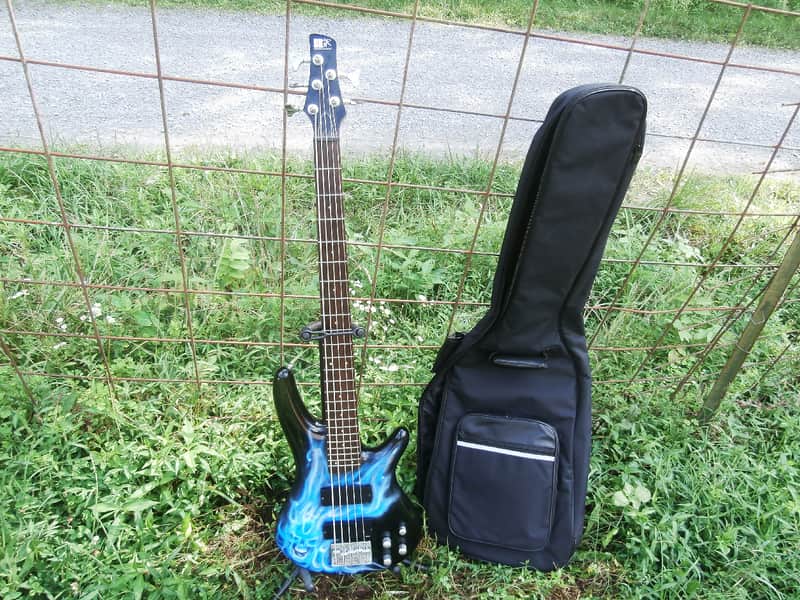 One of a Kind Custom Airbrushed Korean Ibanez SR305DX 5 string Upgraded pots W/ Free Deluxe Gigbag image 1