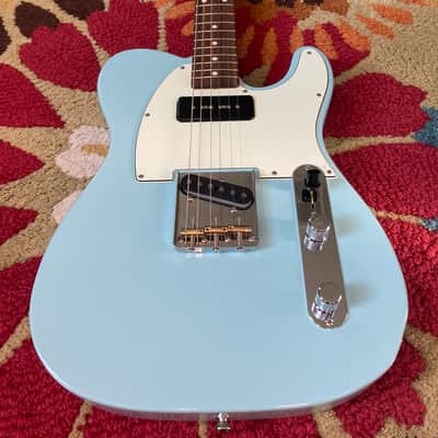 Fender Japan FSR Hybrid 60s Telecaster P90 Electric Guitar, Sonic Blue image 2
