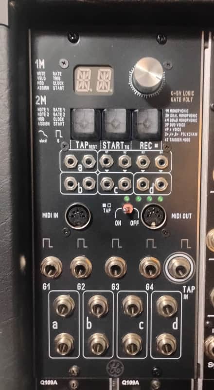 Blue Lantern Mu Format 5U Midi to CV converter Yarns 2025 black image 1