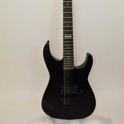 ESP E-II MI M-I Thru NT Electric Guitar, Black Satin w/ Case Bild 2