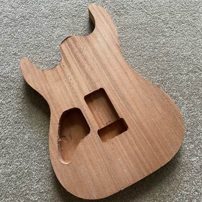 Solid Mahogany Wood Silent Guitar Body image 5