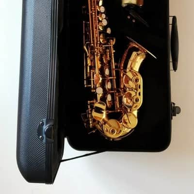 Saxophone Soprano Curved Shape in Bb Gold Finish + Hard Case Chase Outfit~ image 7