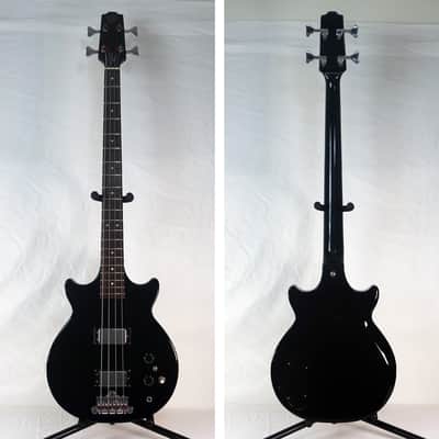 The Pearl Guitar Co. Export Bass Genesis Shape Vintage 1970s Matsumoku Japan Black 70s image 3