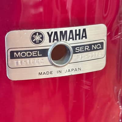 Vintage Yamaha 5000 series 8" and 10" Rack Tom Drum Set w/ Stand Metallic Red image 4