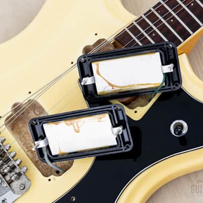 1970s Mosrite Ventures Model “Avenger” Vintage Electric Guitar White w/ Moseley Vibrato, Firstman Japan image 17