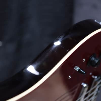 Danelectro '58 Longhorn Bass Red Hot Semi-Hollow Body 4-String Electric Bass image 16