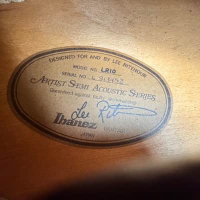 1982 Ibanez LR10 Lee Ritenour Signature Artist w/Brazilian FB image 22