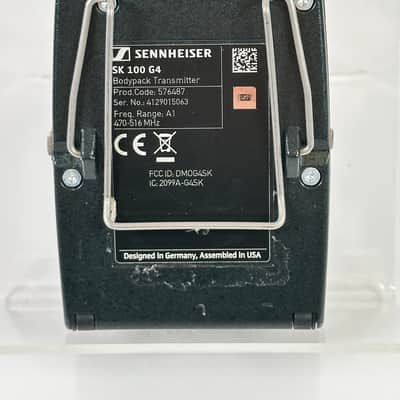 Sennheiser SK100 G4 Wireless Mic Bodypack Transmitter A1 470-516 MHz EW100 image 6