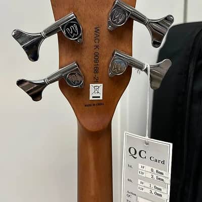Warwick Rockbass Alien Deluxe 4 String Acoustic Electric Bass - Natural image 4
