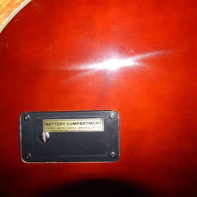 Univox Kay Effector 70's Sears Catalog Les Paul Electric Guitar With Original Hard Case image 7