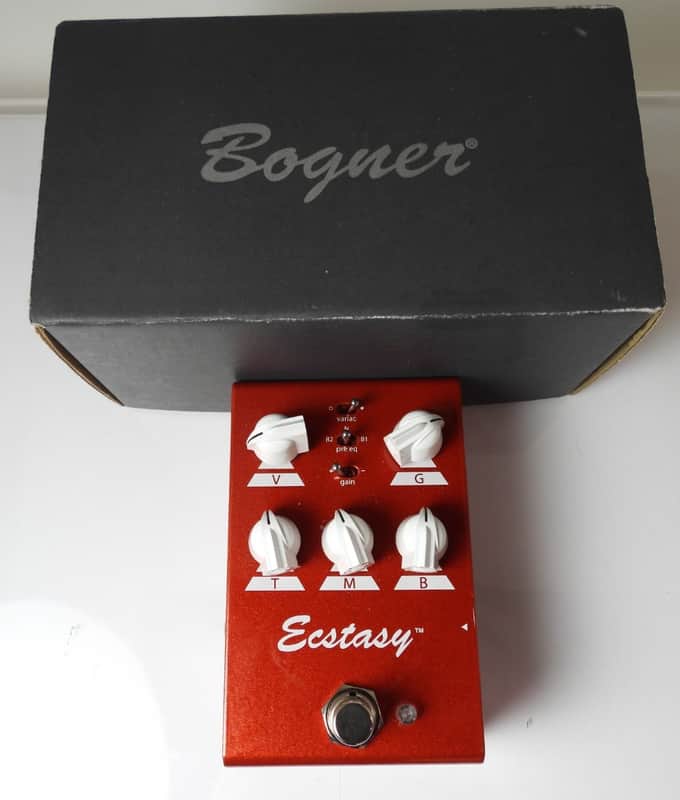 Bogner Ecstasy Red Mini Overdrive Effects Pedal Free USA Shipping image 1