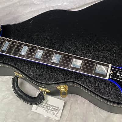 NEW! Gibson Dealer Select Custom Shop Les Paul Custom Blue Widow AAA Figured Flame Top - Authorized Dealer - 10.2lbs - G07460 image 5