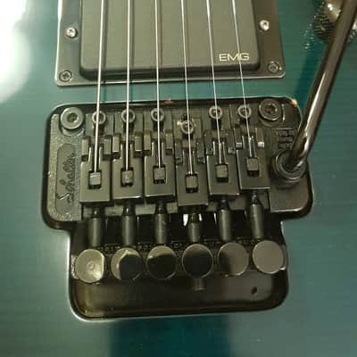 1990 Jackson Professional Fusion Pro Trans Green Made In Japan EMG Schaller Floyd Rose image 4