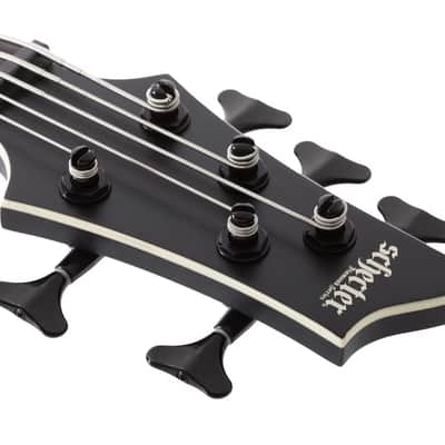 Schecter SLS Evil Twin-5 Bass Guitar - Satin Black (B-Stock) image 11