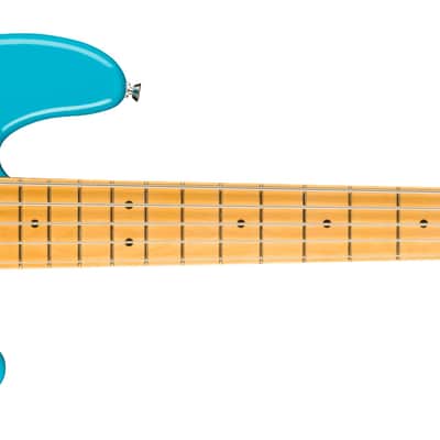 FENDER - American Professional II Precision Bass V  Maple Fingerboard  Miami Blue - 0193962719 image 1