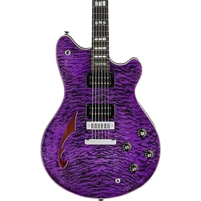EVH SA-126 Special Semi-Hollow Electric Guitar 2024 - Transparent Purple image 2
