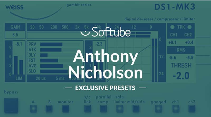 Softube Weiss DS1-MK3 | Anthony Nicholson - Reverb Exclusive Presets image 1