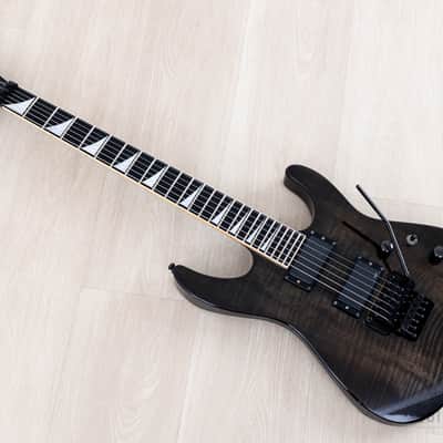 2008 Jackson Stars Soloist SL-TN01EMG Trans Black w/ Flame Maple Top, EMG 81 & Floyd Rose, Japan image 12