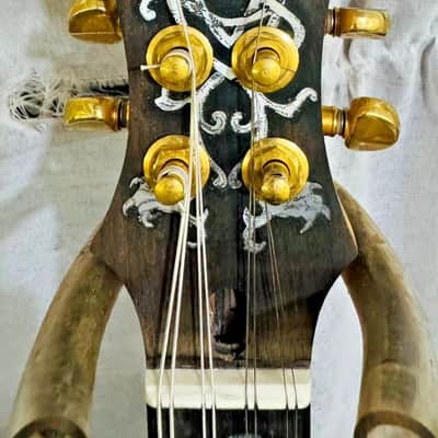 Mandolin Handmade by Blueberry, 8 String Wood Celtic Motif Mandolin,Custom Handcrafted Wooden,Steel String, Beautiful Sound, Hard Case Incl. image 4