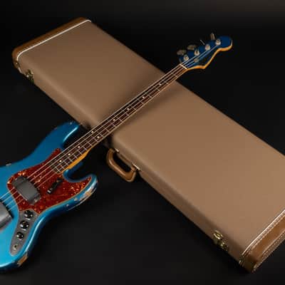2014 Fender Custom Shop '64 Jazz Bass Heavy Relic - Lake Placid Blue with Matching Headstock | USA 1964 Vintage Reissue 4-String | CoA OHSC image 25