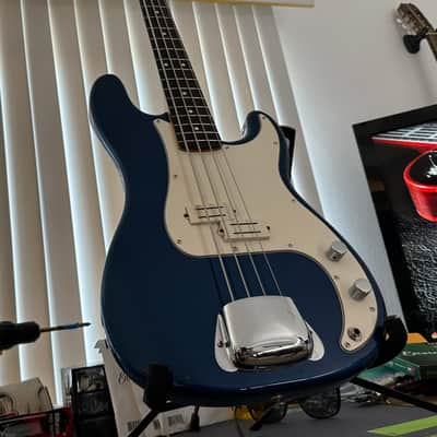 Video! Custom Fender Standard Precision Bass Blue image 18