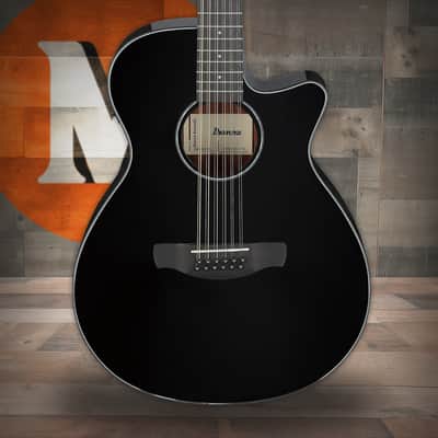 Ibanez AEG5012BK Acoustic Electric 12-String Guitar - Black (AEG5012BK) image 1