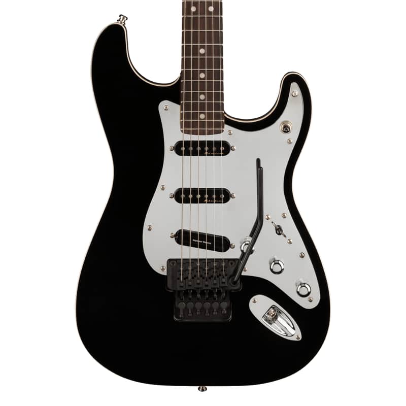 Used Fender Tom Morello Stratocaster - Black w/ Rosewood FB image 1