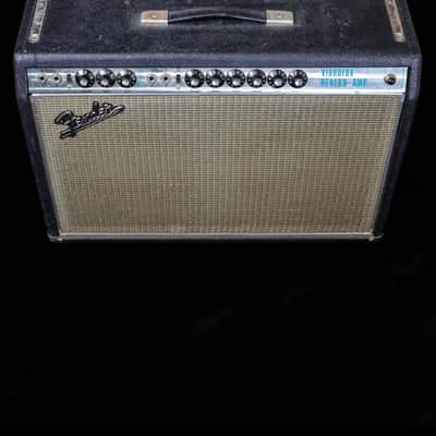 Vintage Fender Vibrolux Reverb "Drip Edge" Amp - Black Tolex - 1968/69 image 3