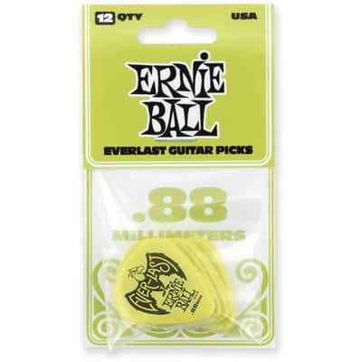 Ernie Ball Plettri Everlast Green 0.88mm Busta da 12 image 2