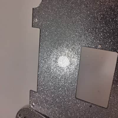 Lefty Left Handed Platinum Silver Glitter Humbucking Pickguard + Control Cover set for Fender Tele Telecaster image 6